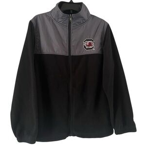 Youth Russell Athletic SZ 10-12 Black and Gray Gamecocks USC NCAA zip fleece
